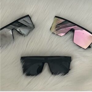 Pack of 3 square shaped glasses